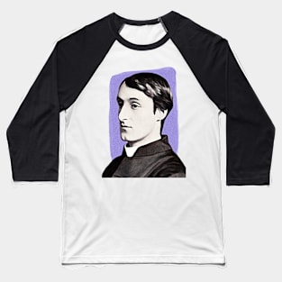 English Poet Gerard Manley Hopkins illustration Baseball T-Shirt